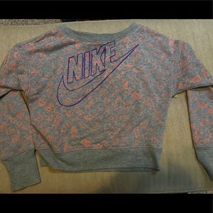 Gray Nike Crop Sweatshirt